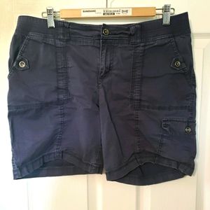 Navy Bermuda shorts